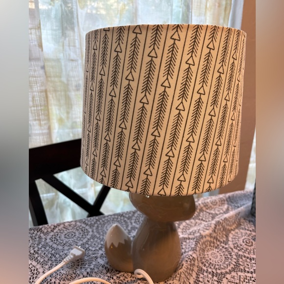 Levtex Baby Bailey Gray Fox Lamp Nursery Kids Room Nature Woodland Theme Unisex - Picture 5 of 8